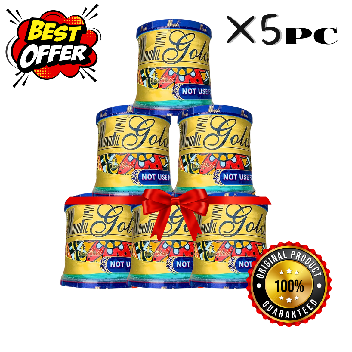 5x pc Monofil Gold ( Combo Offer )